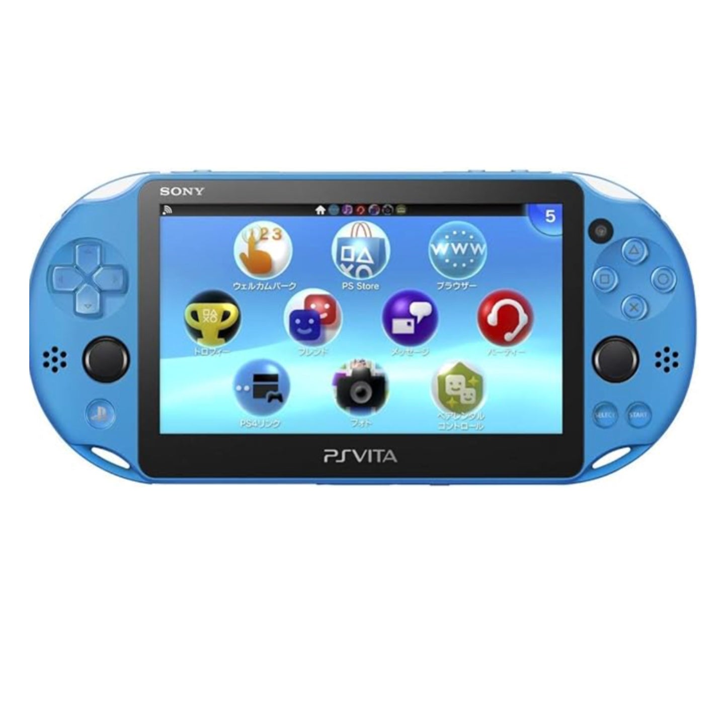 Sony PSVita 2000 Slim blue handheld console with box — BLUELIGHT