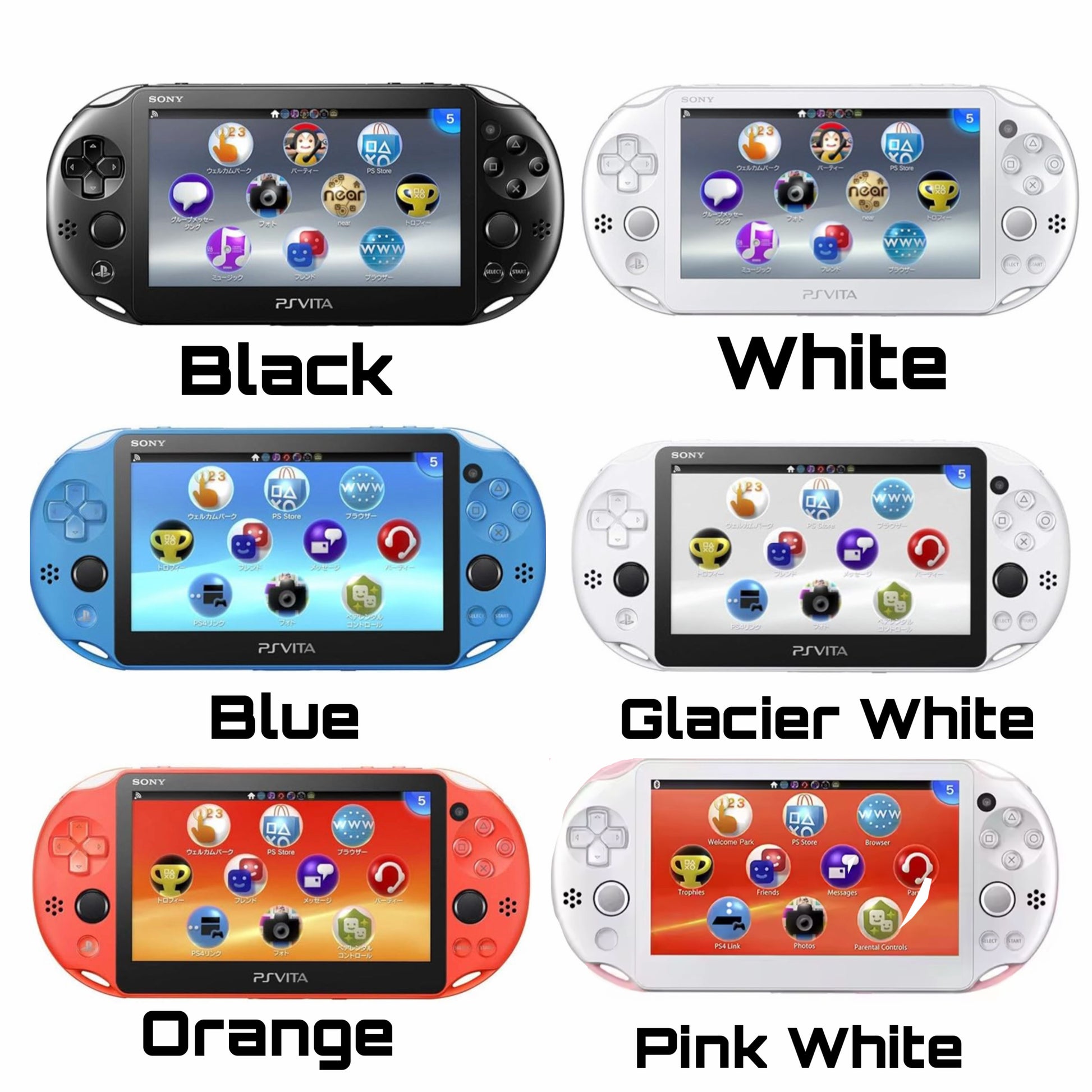 Sony PSVita 2000 Slim handheld console with box — BLUELIGHT