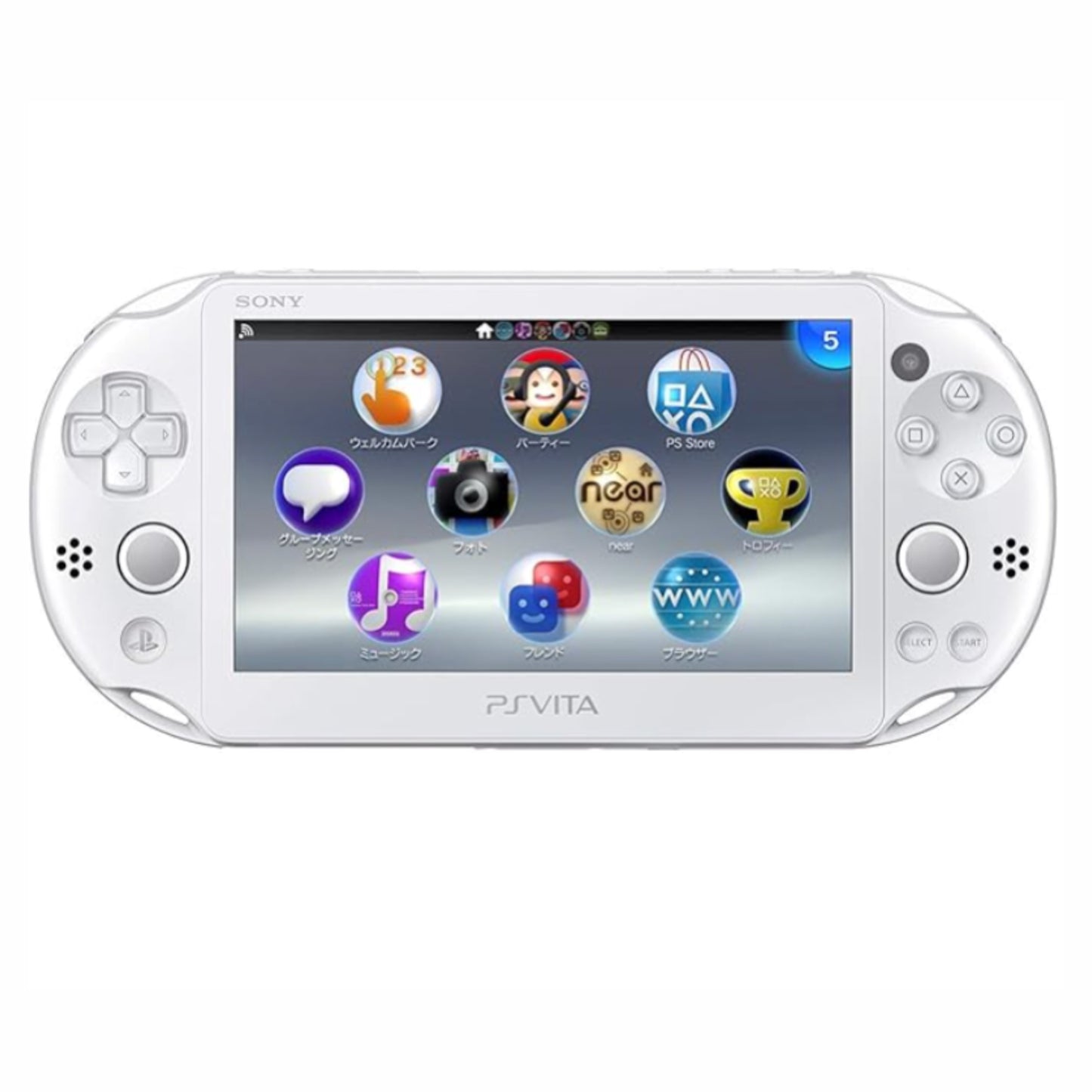 Sony PSVita 2000 Slim white handheld console with box — BLUELIGHT