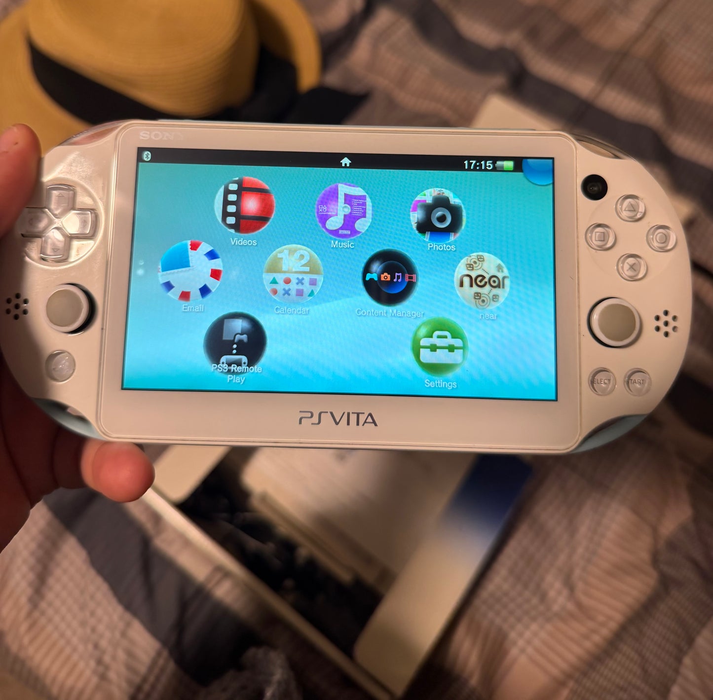 Sony PSVita 2000 Slim Pink White handheld console with box — BLUELIGHT
