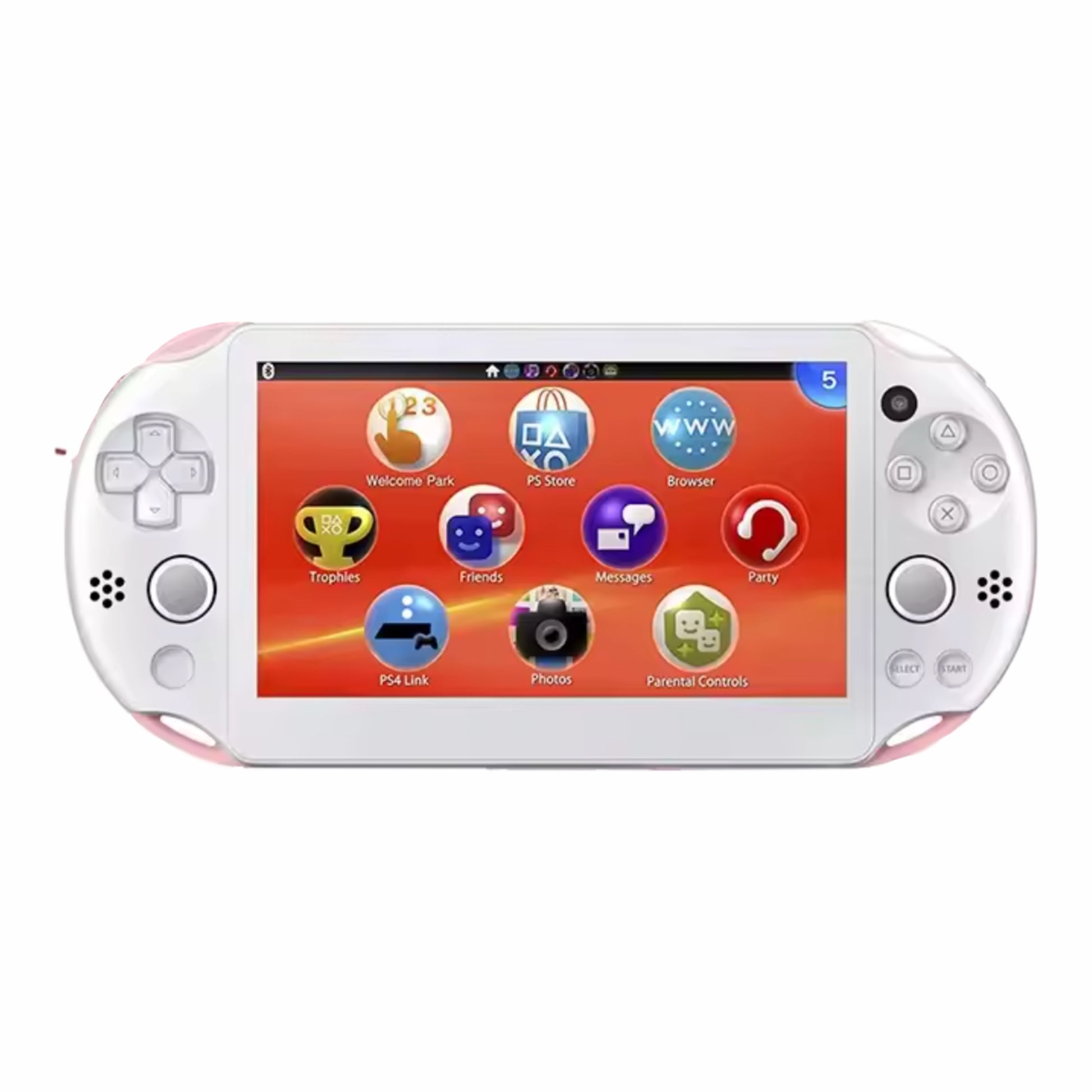 Sony PSVita 2000 Slim Pink White handheld console with box — BLUELIGHT