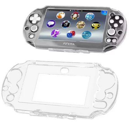 PSVita 2000 clear snap-on shell case transparent design — BLUELIGHT