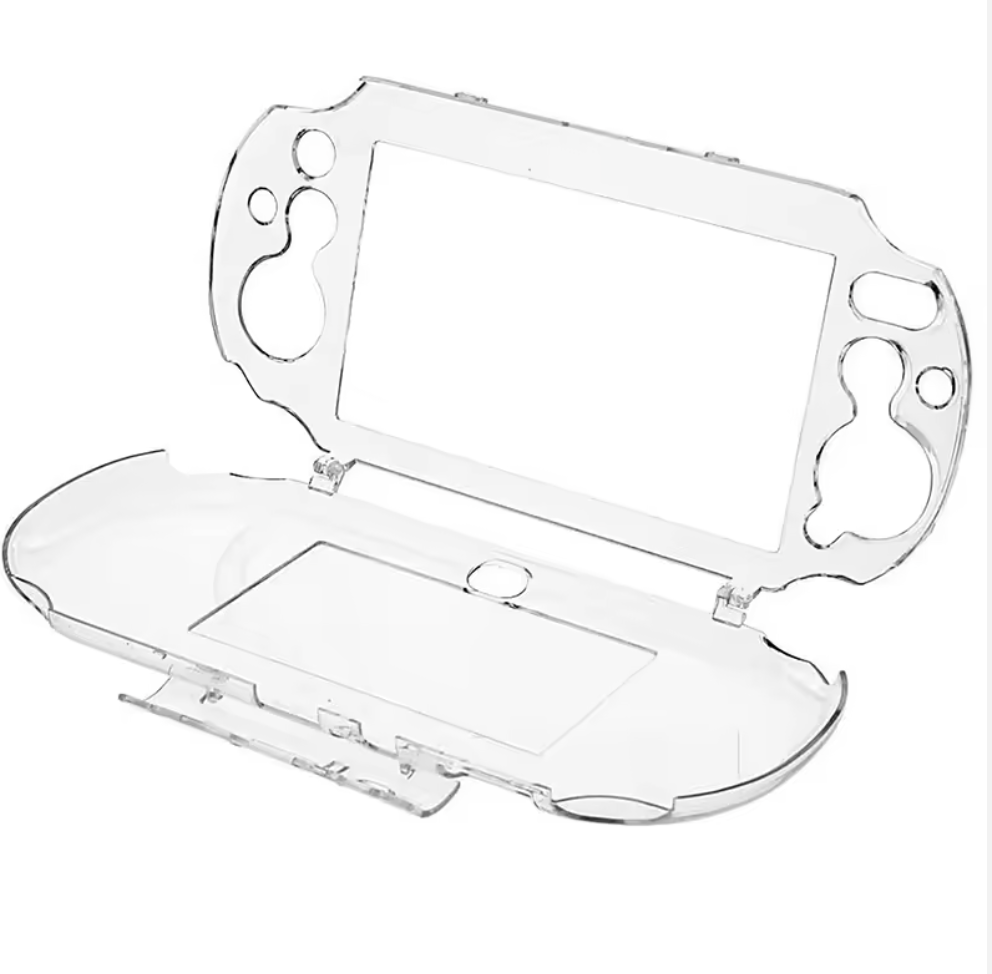 PSVita 2000 clear snap-on shell case transparent design — BLUELIGHT