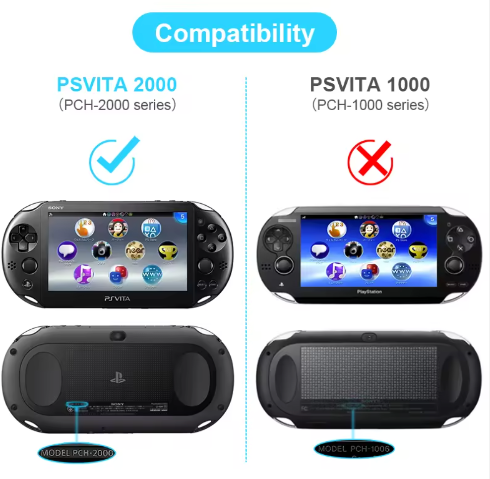 PSVita 2000 clear snap-on shell case transparent design — BLUELIGHT