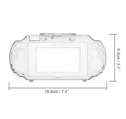 PSVita 2000 clear snap-on shell case transparent design — BLUELIGHT